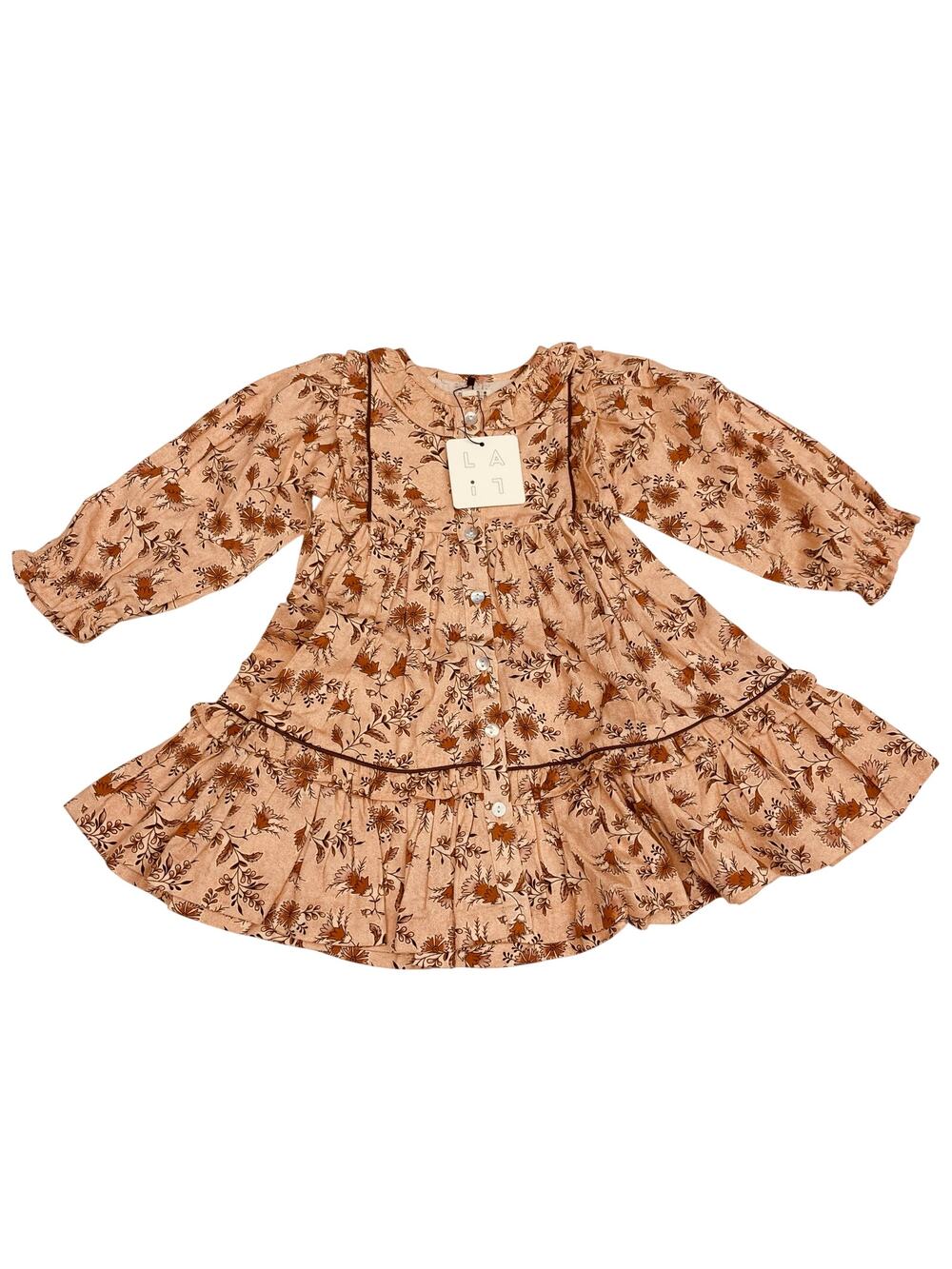 NWT LALi 6Y Ruffle Ivy Dress in Autumn Floral